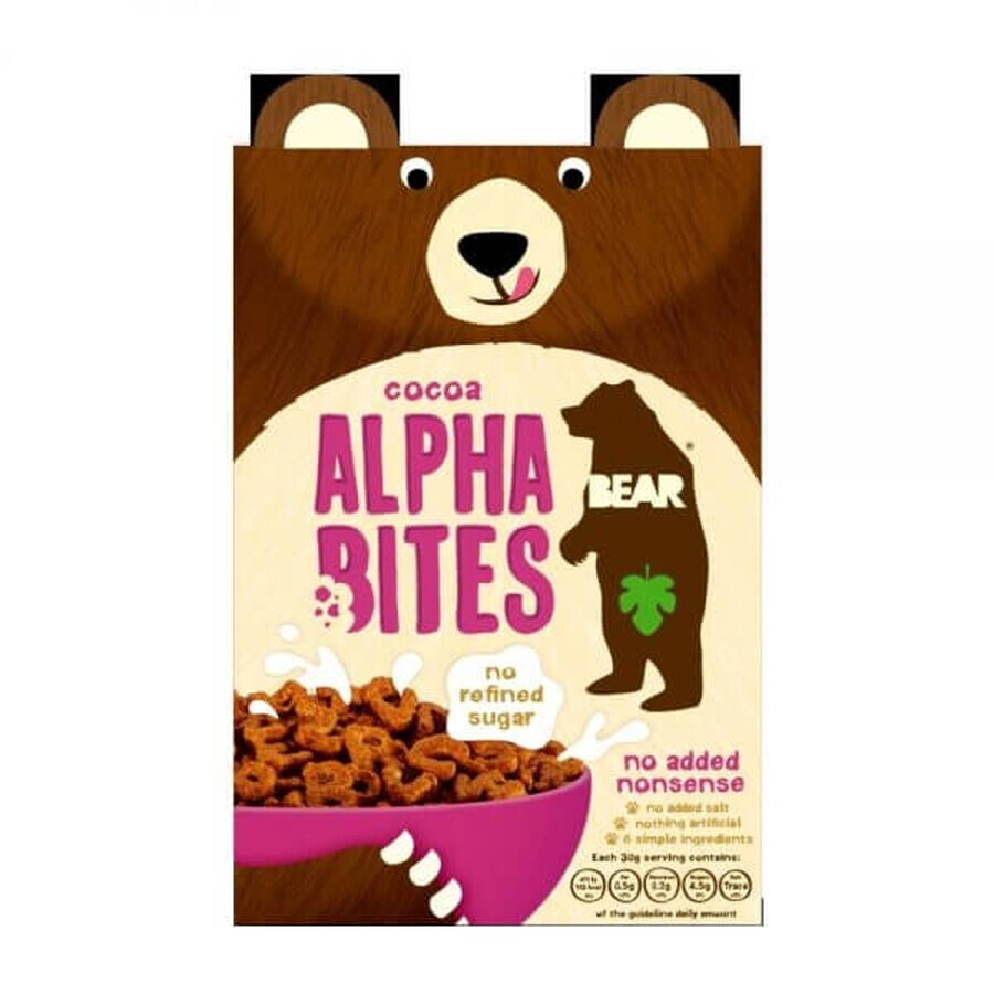 Alphabet multigrains au cacao, 350 g, Alpha Bites Bear
