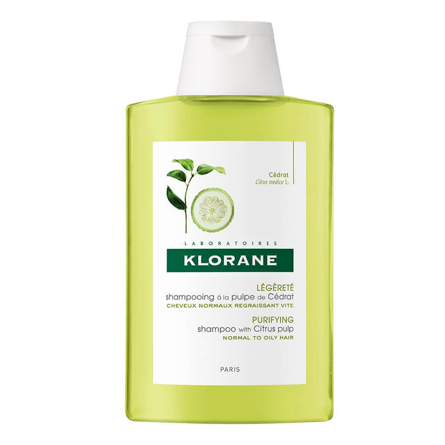 Shampooing à la pulpe d'agrumes pour les cheveux à tendance grasse, 200 ml, Klorane