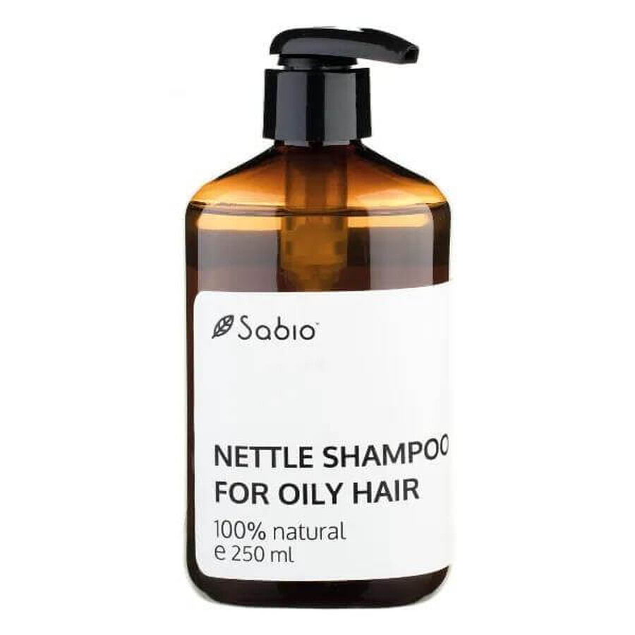 Shampoo all'ortica per capelli grassi, 250 ml, Sabio