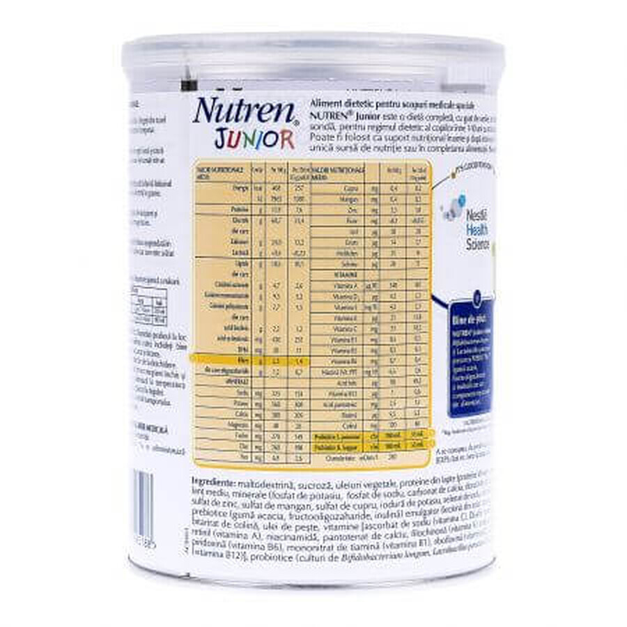 Nutren Junior goût vanille, 400 g, Nestlé 