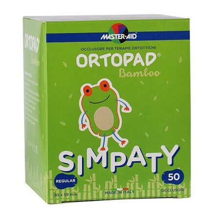 ORTOPAD Simpaty Master-Aid occluder bébé, Regular 85x59 mm, 50 pcs, Pietrasanta Pharma