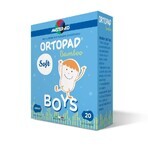 Ocluzor copii ORTOPAD SOFT Boys Master-Aid Medium, 76x54 mm, 20 bucăți, Pietrasanta Pharma