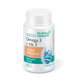 Oméga 3 + Vitamine E, 1000 mg, 30 gélules, Rotta Natura