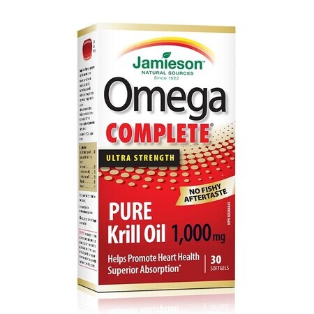 Omega Complete Super Krill 1000mg, 30 capsules, Jamieson