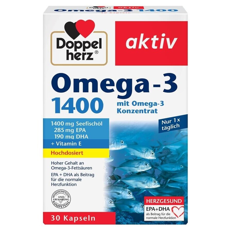 Omega-3 1400, 30 gélules, Doppelherz