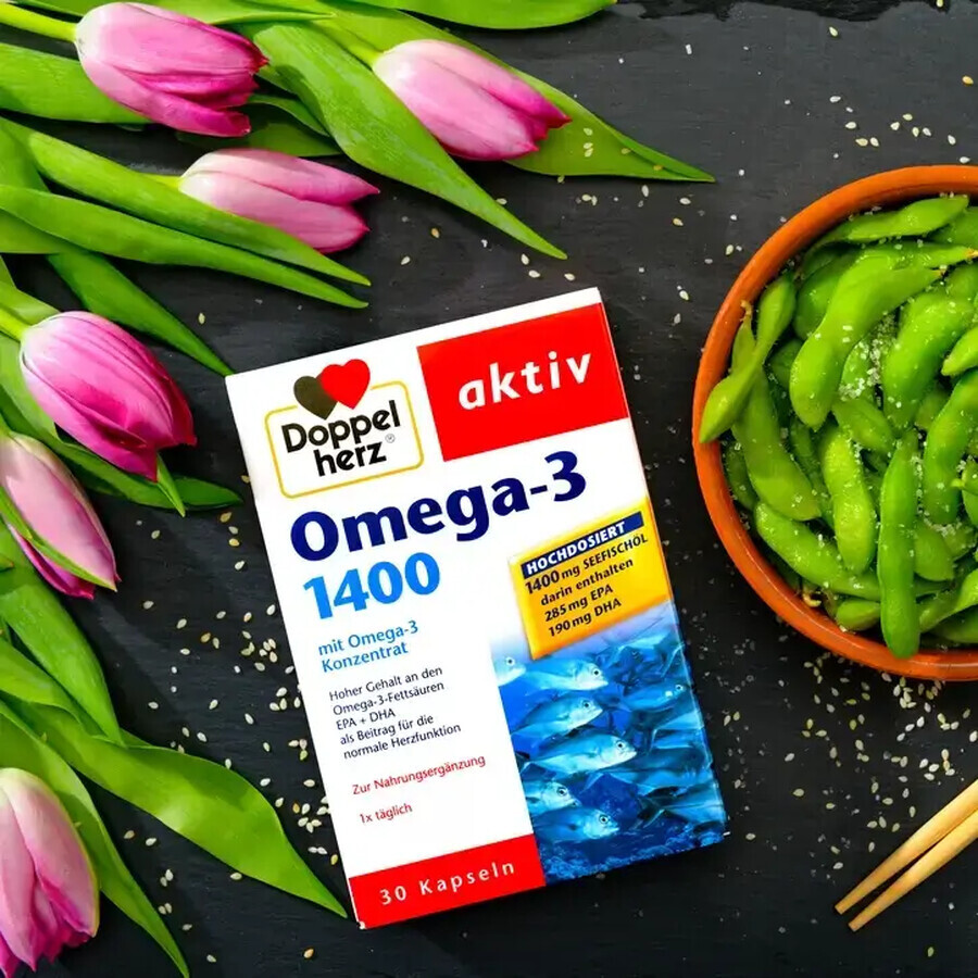 Omega-3 1400, 30 gélules, Doppelherz