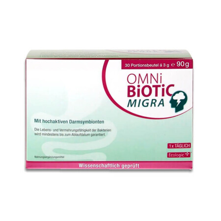 Omni-Biotic Migra, 30 sachets, AllergoSan Institute (OmniBiotic)