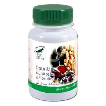 Opuntia & Chitosan & Fibrulina, 60 capsule, Pro Natura
