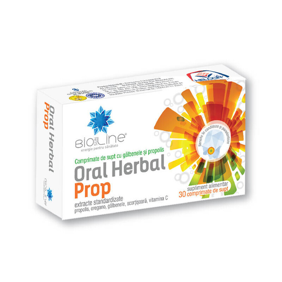 Oral Herbal Prop, 30 comprimés, Helcor