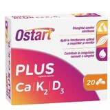 Ostart Plus Ca + K2 + D3, 20 comprimés, Fiterman