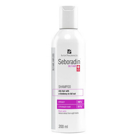 Shampooing pour cheveux gras Seboradin Oily, 200 ml, Lara