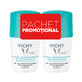 Vichy 48h Antiperspirant D&#233;odorant Roll-On avec Parfum, 50 ml + 50 ml