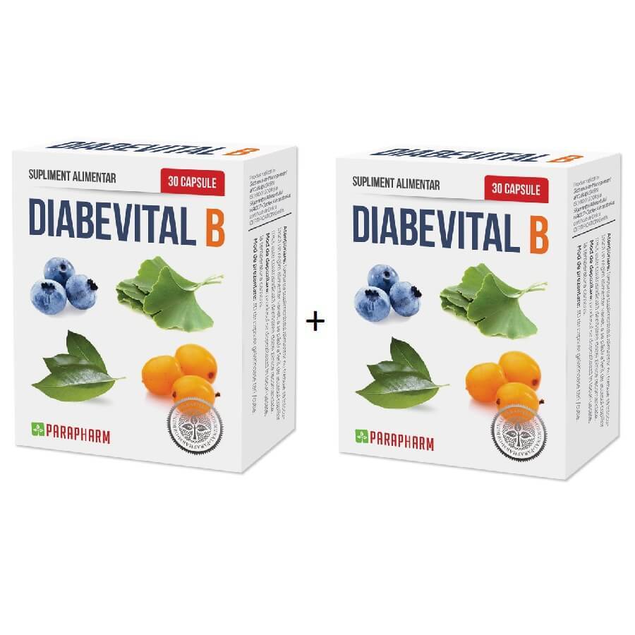 Diabevital B pack, 30+30 gélules (1+1), Parapharm