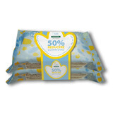 Baby Beruhigende Feuchttücher Paket, 70 Stück + 70 Stück, Klorane Baby (50% Rabatt auf das zweite Produkt)