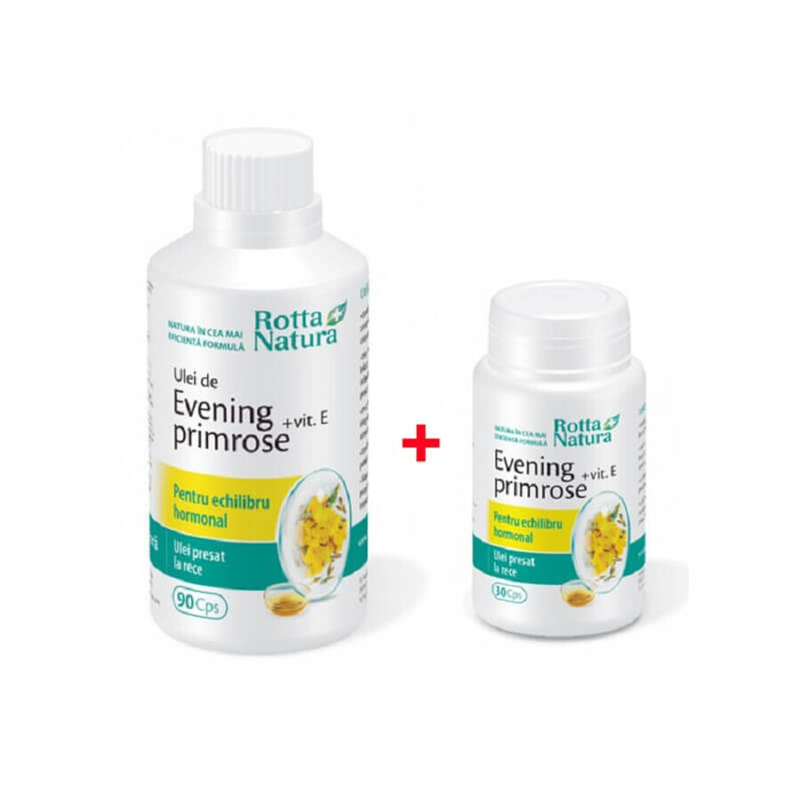 Nachtkerze + Vitamin E Packung, 90 Kapseln + 30 Kapseln, Rotta Natura Bewertungen