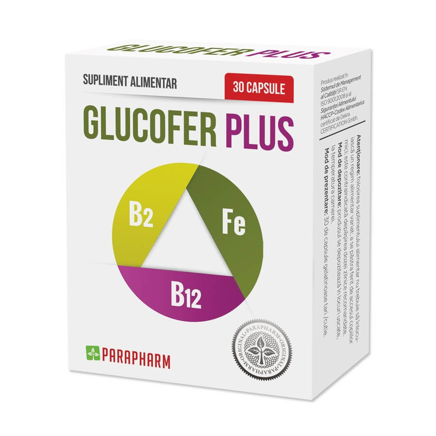 Packung Glucofer Plus, 30 + 30 Kapseln, Parapharm