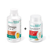 Paquet Oméga 3-6-9, 90 gélules + Coenzyme Q10 15 mg, 30 gélules, Rotta Natura