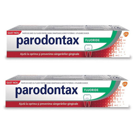 Confezione di dentifricio al fluoro Parodontax, 75 + 75 ml, Gsk