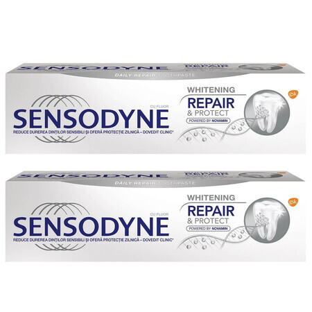 Sensodyne Whitening Repair & Protect Toothpaste Pack, 75 ml + 75 ml, Gsk