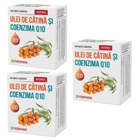 Catina Oil et Coenzyme Q10 Pack, 30 gélules, 2+1, Parapharm