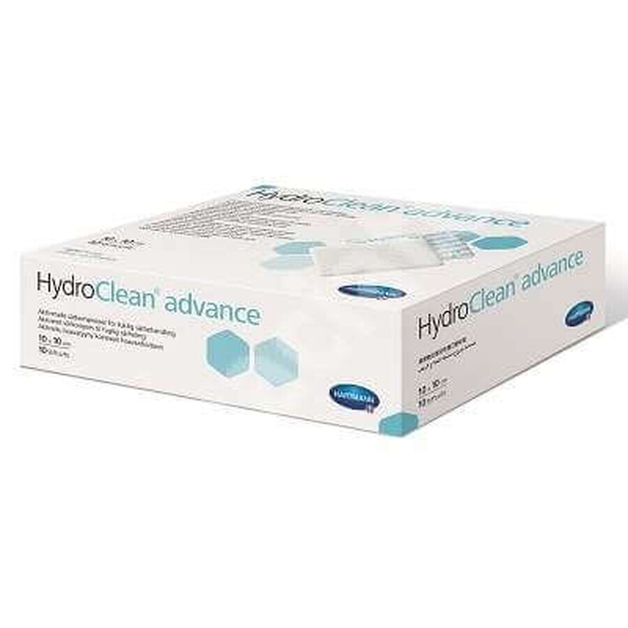 Pansement humide activé HydroClean Advance 10x10 cm, 10 pièces, Hartmann