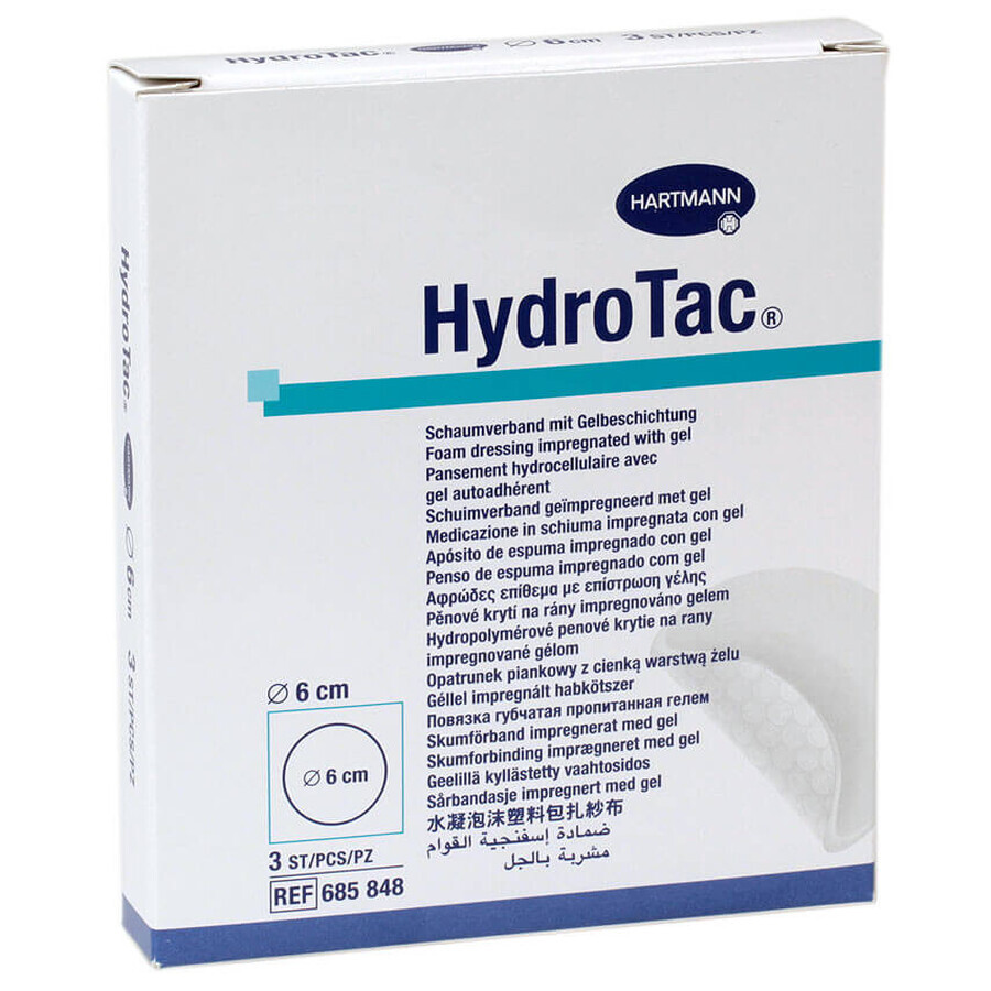 Medicazione HydroTac 6 cm (685849), 10 pezzi, Hartmann