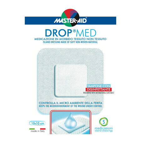 Pansement postopératoire Drop Med 10x10 cm, 5 pièces, Pietrasanta Pharma