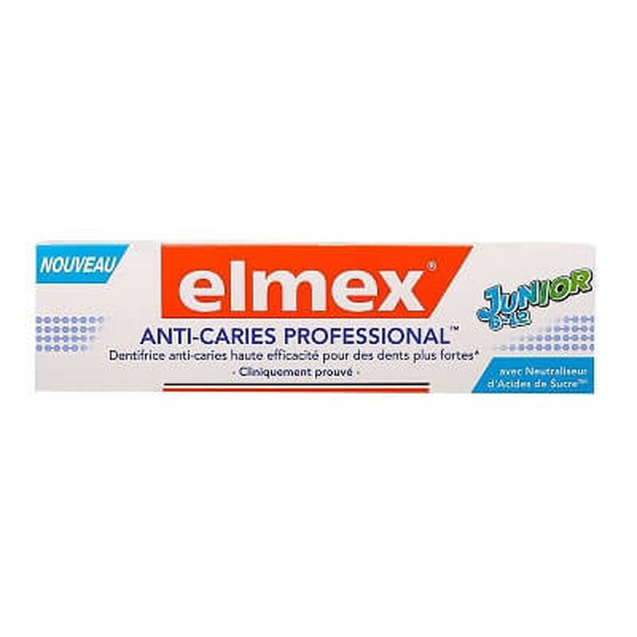 Elmex Professional Junior Antike Zahnpasta 6-12 Jahre, 75 ml