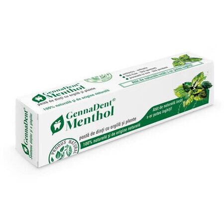 Dentifrice GennaDent Menthol, 50 ml, Vivanatura