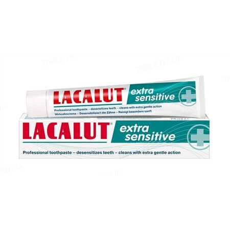 Pasta de dinti Lacalut extra sensitive, 75 ml, Theiss Naturwaren