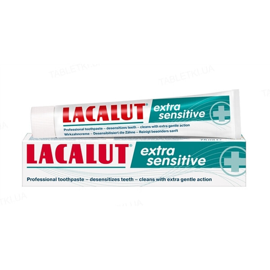 Dentifrice Lacalut extra sensible, 75 ml, Theiss Naturwaren