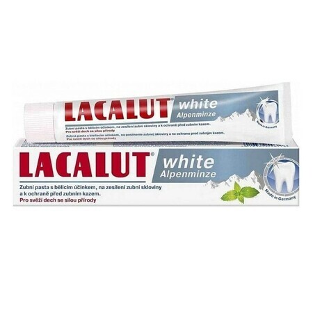 Lacalut White Alpenminze dentifrice médicinal, 75 ml, Theiss Naturwaren