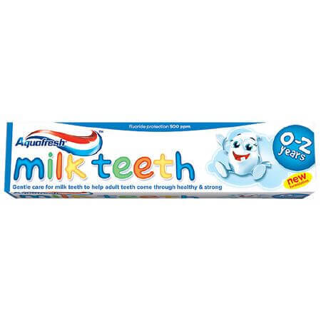 Dentifrice pour enfants 0-2 ans Milk Teeth Aquafresh, 50 ml, Gsk