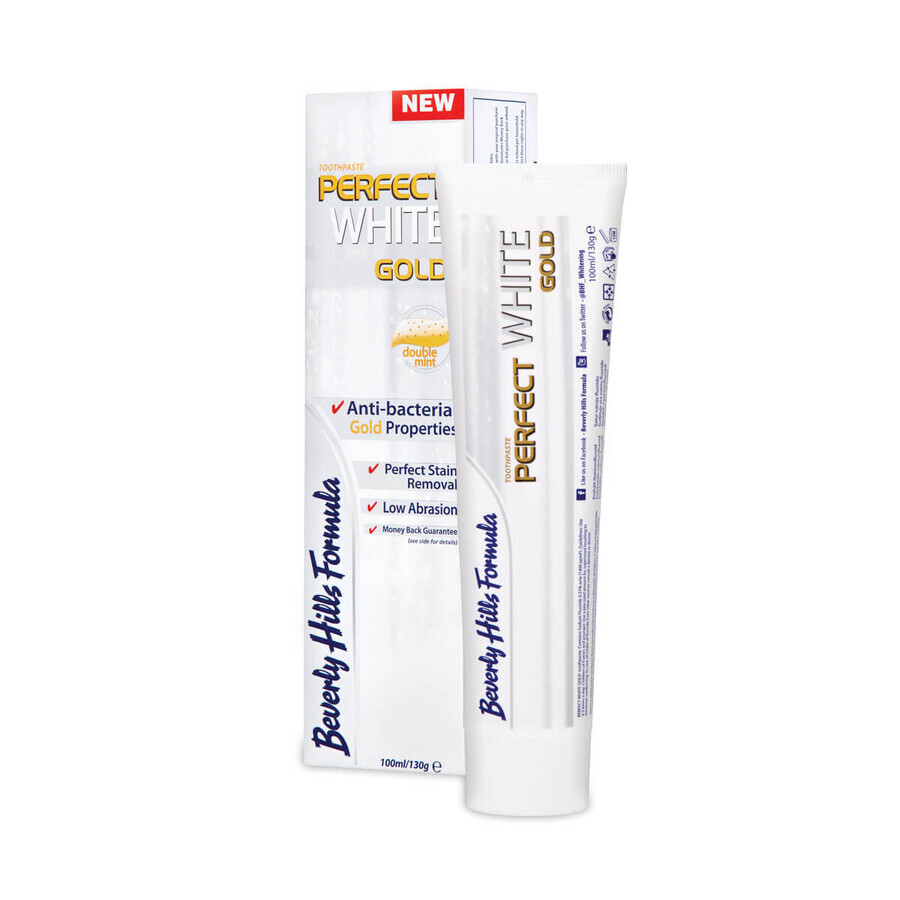 Dentifrice Perfect White Gold, 100 ml, Beverly Hills Formula