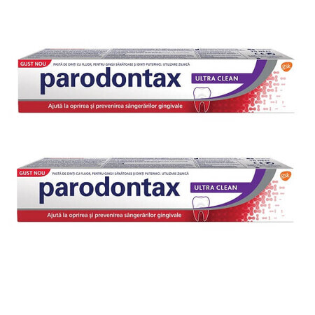 Dentifrice Ultra Clean Parodontax, 75 + 75 ml, Gsk