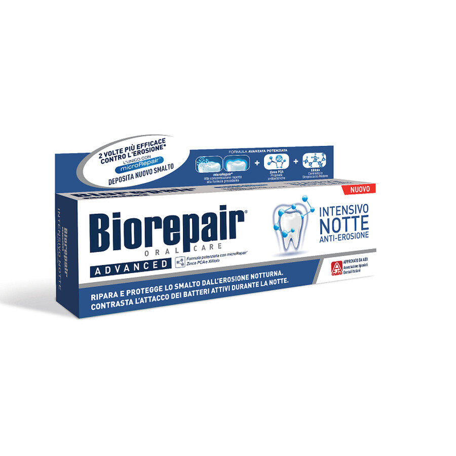 Dentifrice de nuit intensif, anti-érosion Biorepair, 75 ml, Coswell