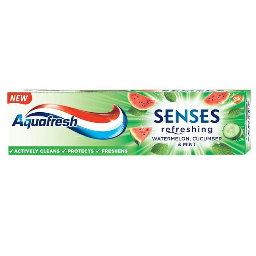 Pasta de dinti Senses Watermelon Aquafresh, 75 ml, Gsk