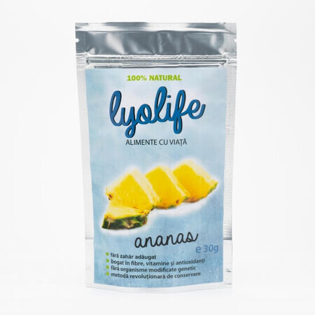 LyoLife ananas lyophilisé, 30 g, Lifesense