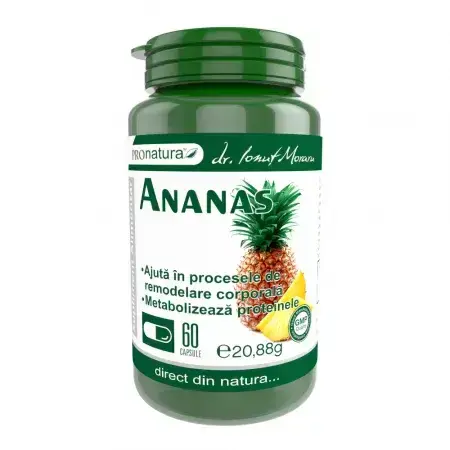 Ananas, 60 Kapseln, Pro Natura