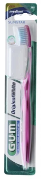 Periuță de dinți, Original White Medium, 563, Sunstar Gum