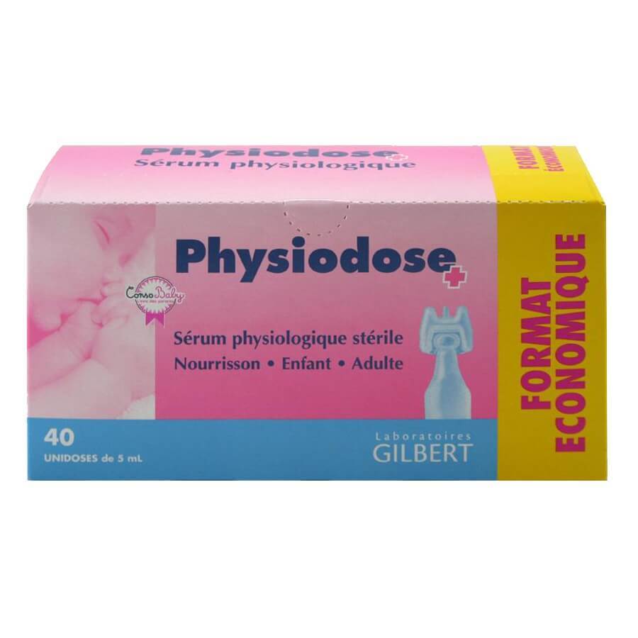 Physiodose sérum physiologique, 40 unidoses x 5 ml, Gilbert