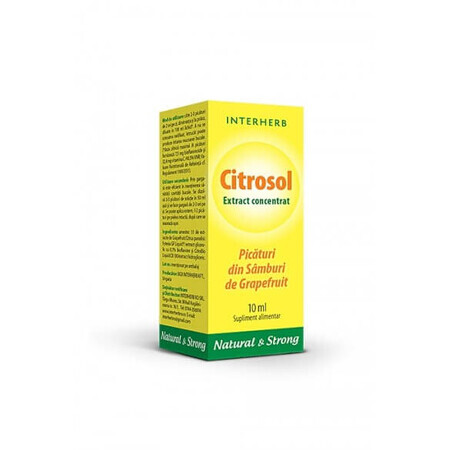 Citrosol pamplemousse gouttes, 10 ml, Interherb