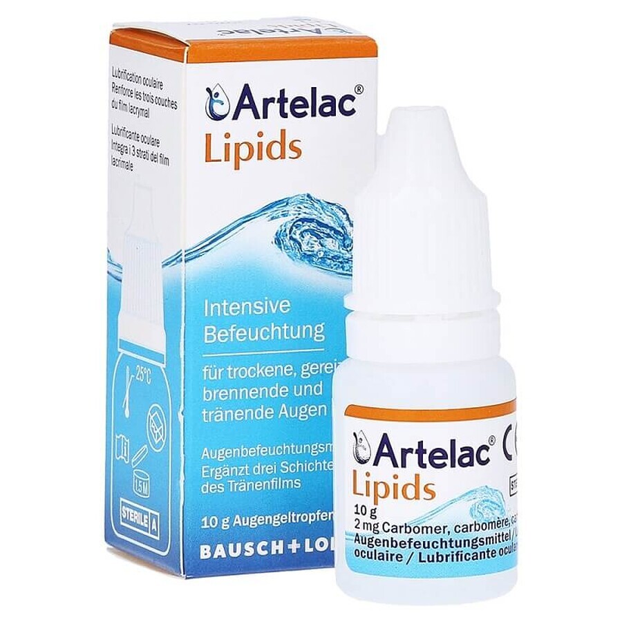 Picaturi oftalmice Artelac Lipids, 10 ml, Bausch + Lomb recenzii