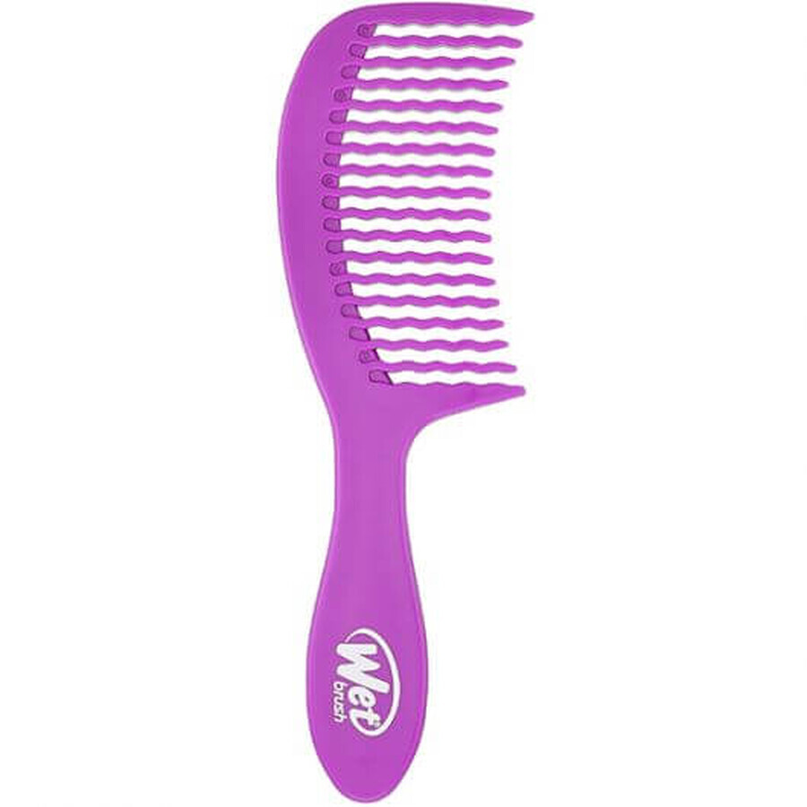 Peigne pour démêler les cheveux violets, brosse humide