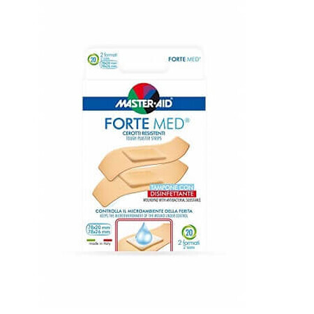 Forte Med Master-Aid ultra starke Pflaster, 2 Größen, 20 Stück, Pietrasanta Pharma