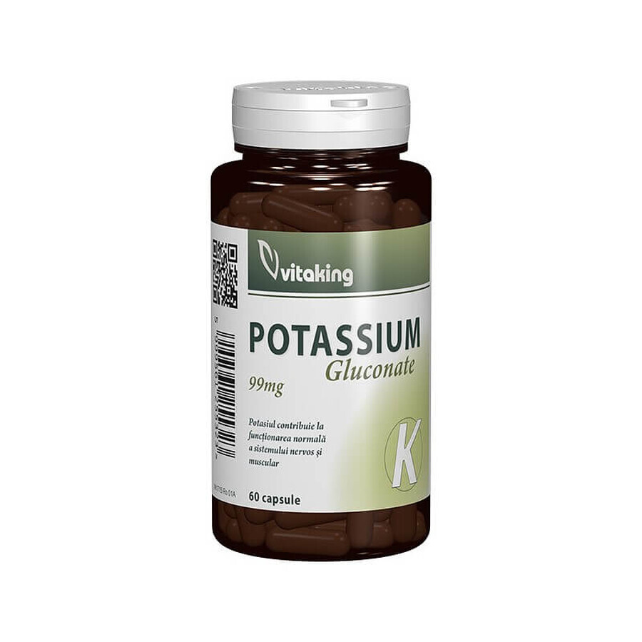 Potassium 99mg, 60 gélules, Vitaking