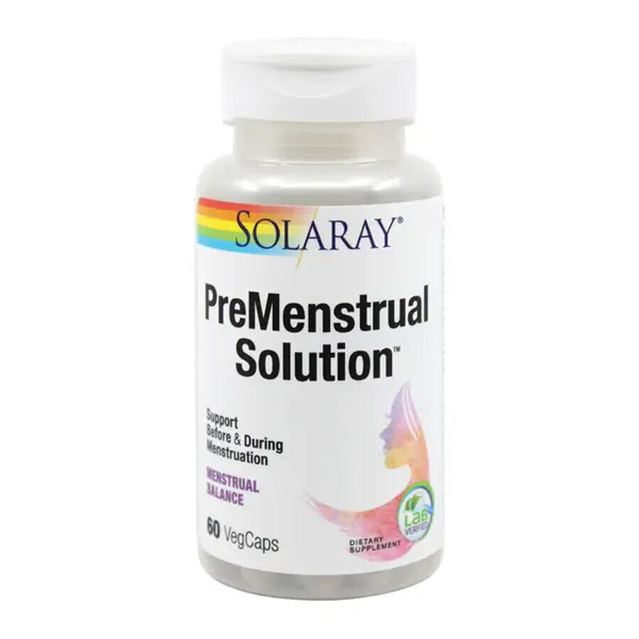 Solaray Premenstrual Solution, 60 gélules, Secom