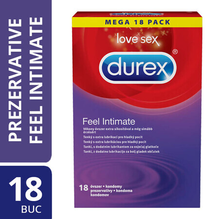 Kondom Feel Intimate, 18 Stück, Durex