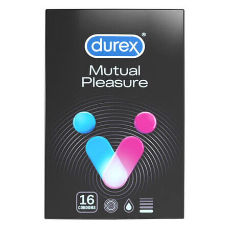 Prezervative Mutual Pleasure, 16 bucăți, Durex