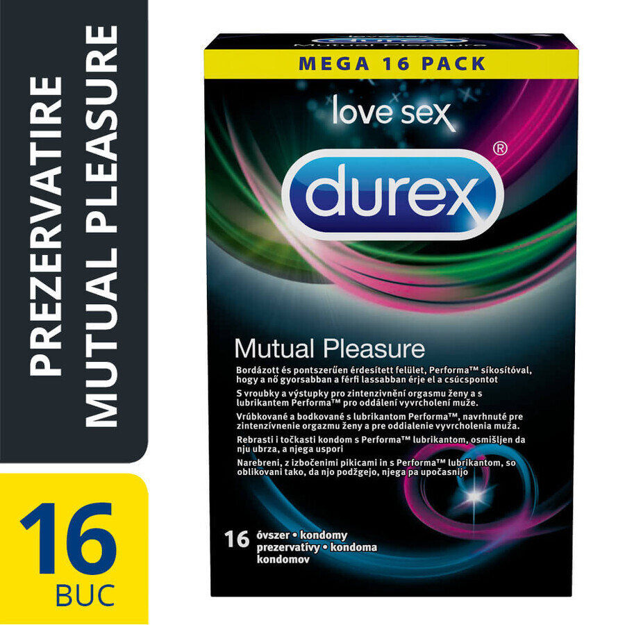 Préservatifs Mutual Pleasure, 16 pièces, Durex